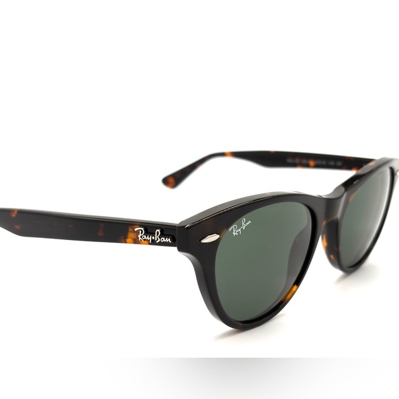 Ray-Ban Tortoise Shell Sunglasses RB2185 902/31 Women Fashion Green G-15 W/Case - Picture 4 of 13